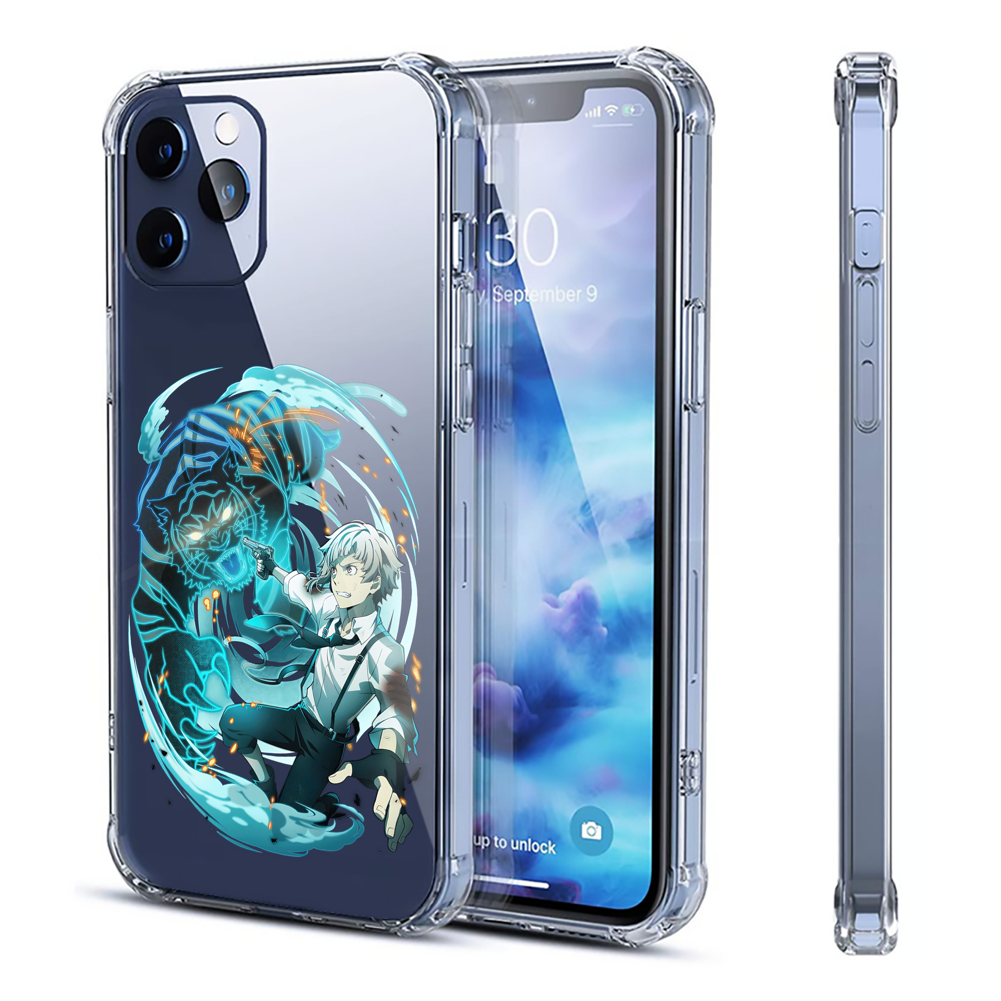 （画像用） 文豪ストレイドッグス Bungo Stray Dogs 【iPhone 12シリーズ対応】透明スマホケース（クリアソフトケース）